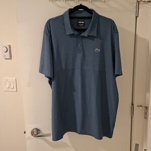 Lacoste Sport Men's Golf Polo Shirt in Blue Stripes (Size 3XL)